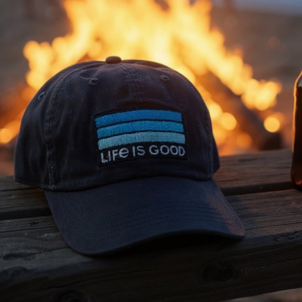 Life is Good Three Stripes Chill Cap/Hat